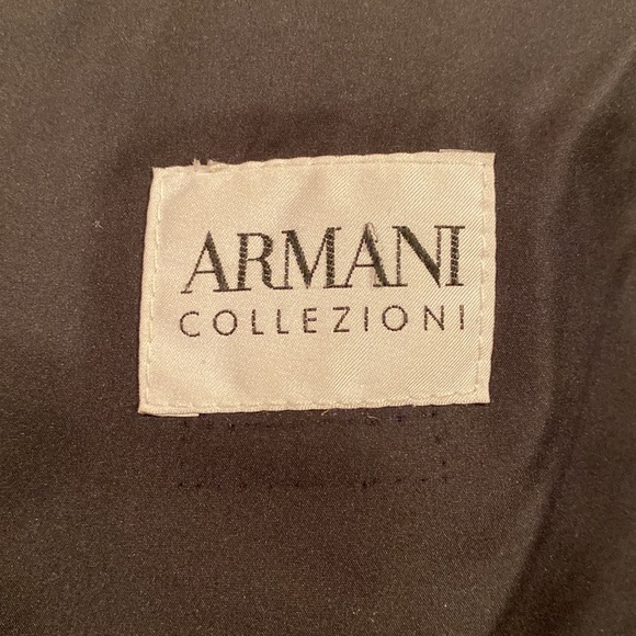 ARMANI Collezioni fabulous unique jacket blue polyester, size M/L - Picture 9 of 13